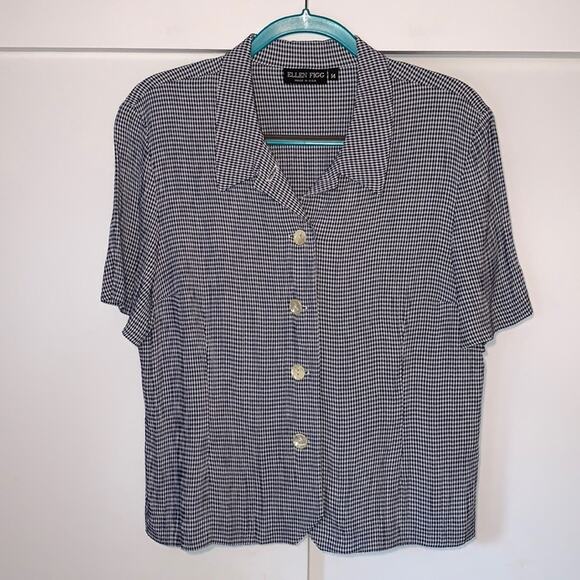 Vintage Ellen Figg button down blouse - Picture 1 of 9